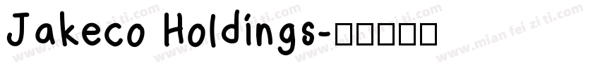 Jakeco Holdings字体转换